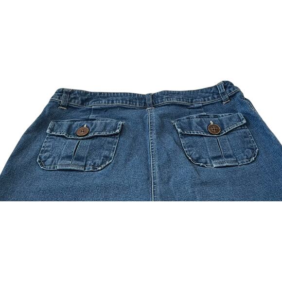 HANNAH STRETCH HI-RISE STRAIGHT LEG DENIM JEANS, WOMENS, 8, DENIM BLUE, POCKETS - Picture 5 of 10